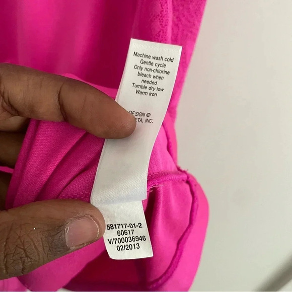 ATHLETA  Velocity Tee Hot Pink Top S - Picture 3 of 4